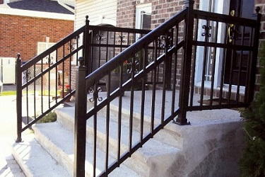 Rampe en aluminium installée à Montréal